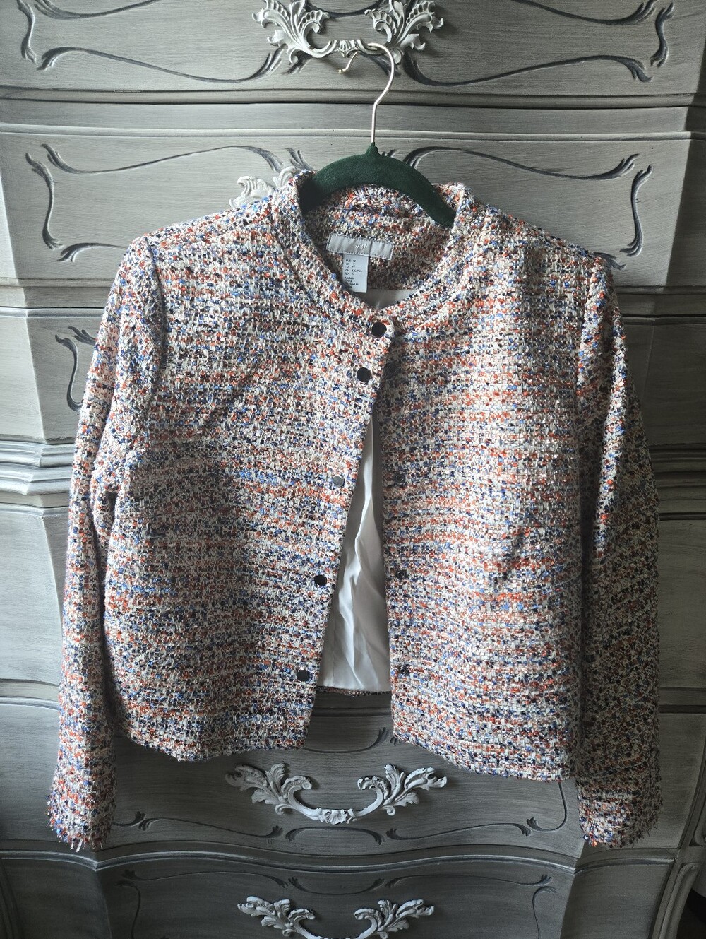 H&M Multicolor Tweed Blazer